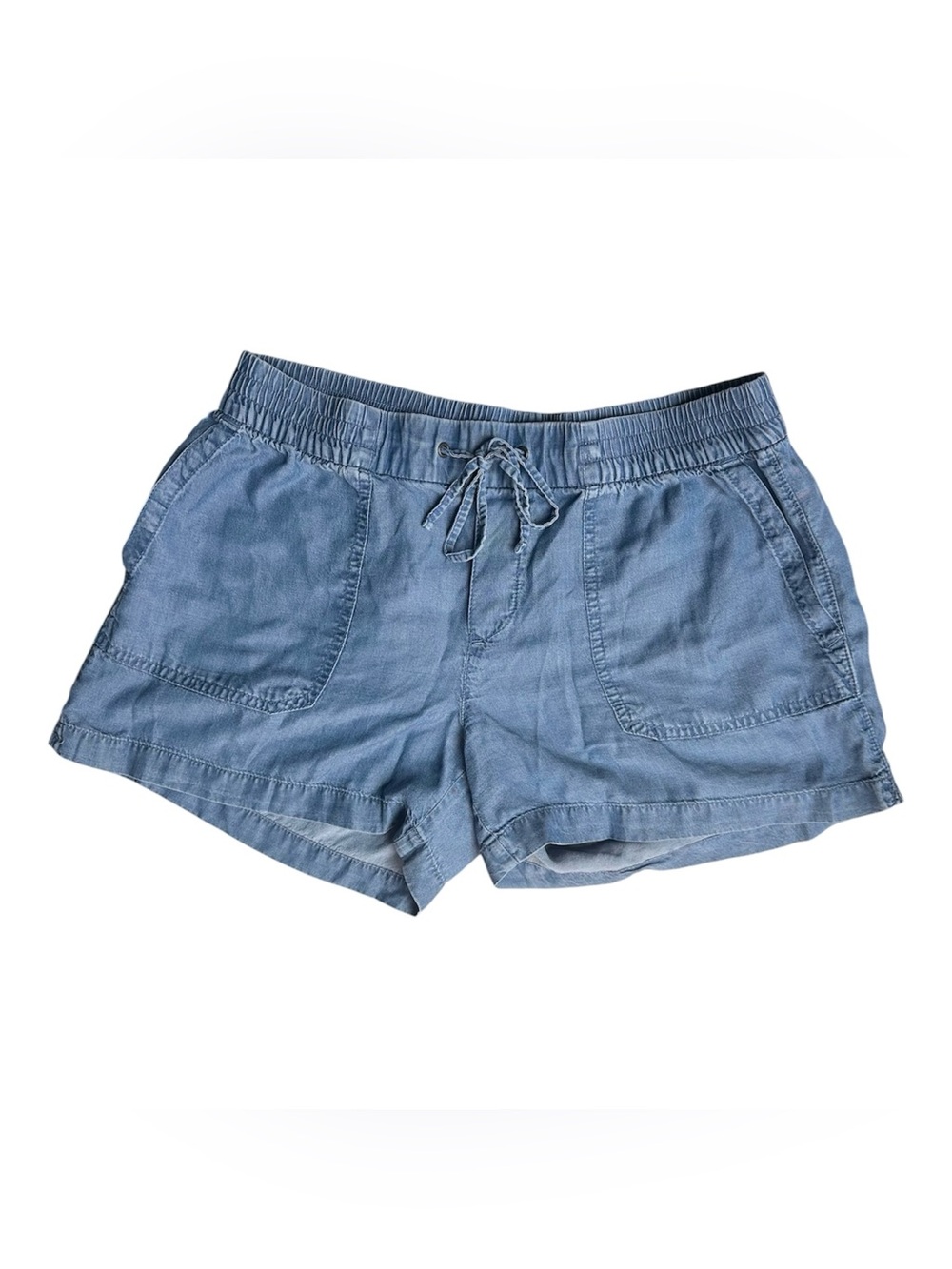 Old Navy Size S women's chambray denim drawstring elastic waist shorts